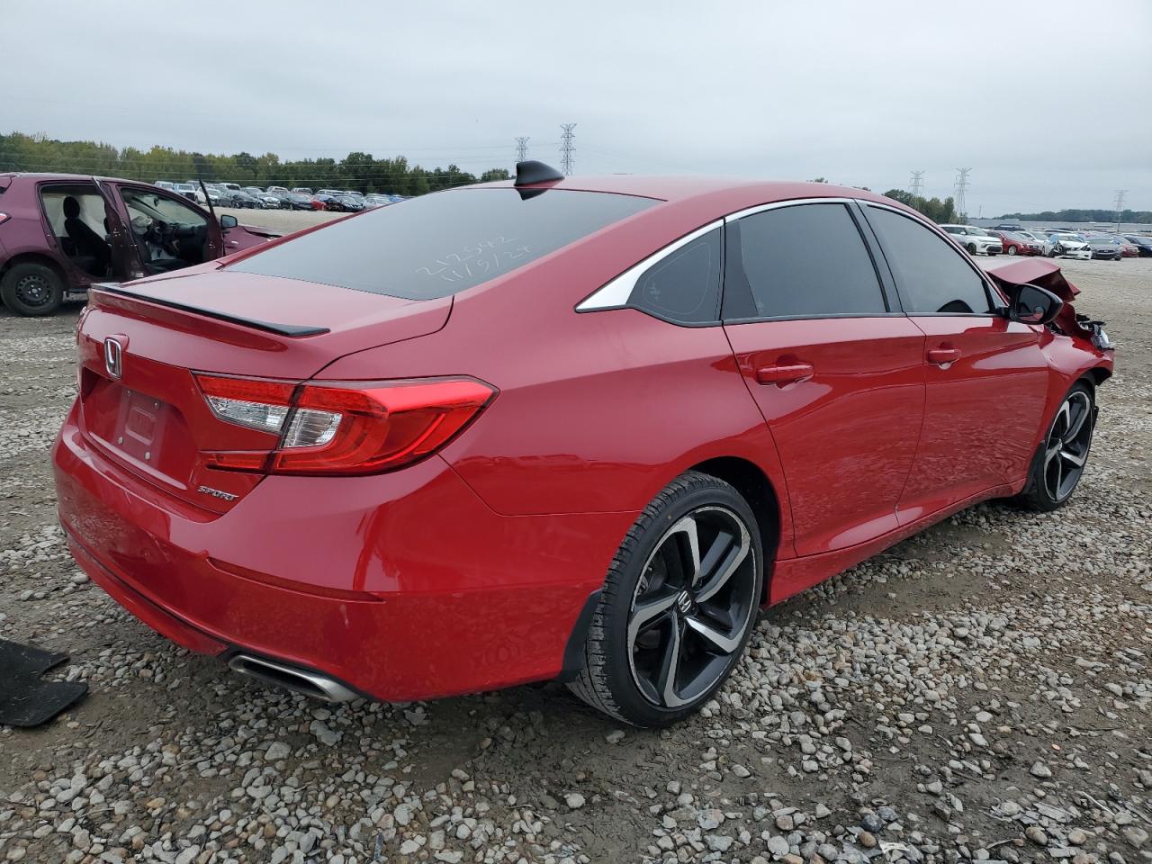 2022 Honda Accord VIN 1HGCV1F3XNA058688 Copart auction photo, front end damage thumbnail 3