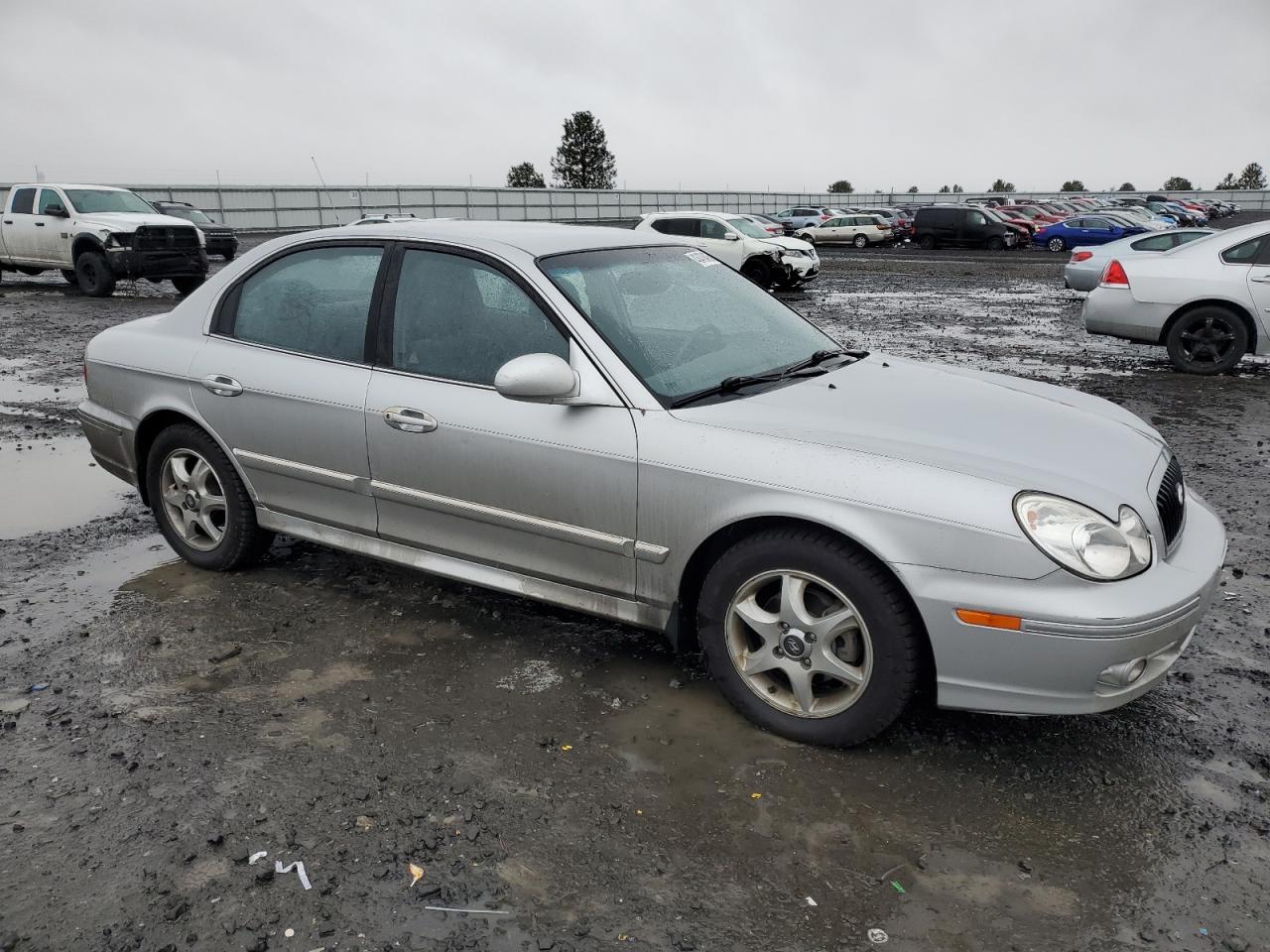 2005 Hyundai Sonata VIN KMHWF35H45A164289 Copart auction photo, front end / side damage thumbnail 4