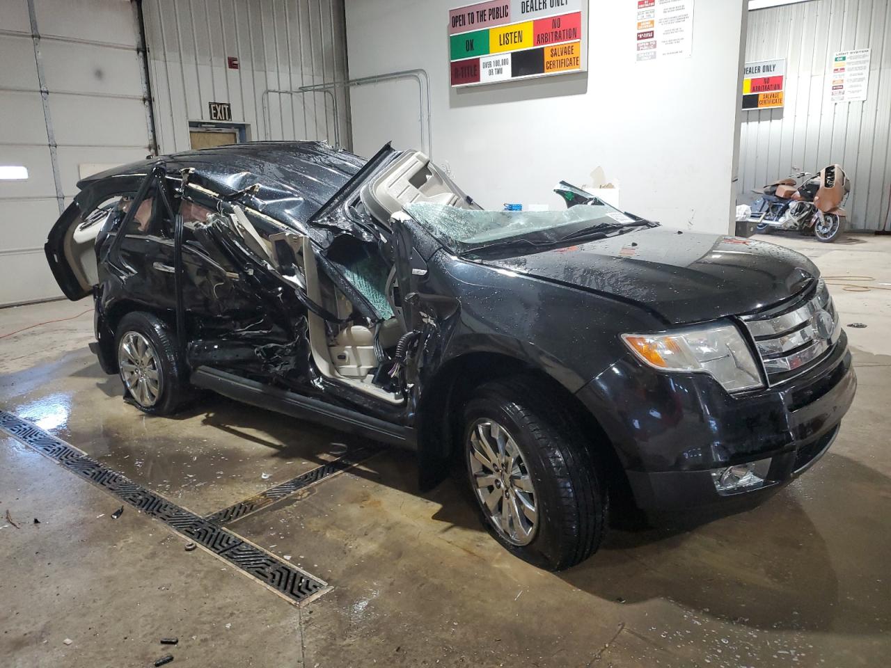 2008 Ford Edge VIN 2FMDK49C68BB19001 Copart auction photo, all over damage thumbnail 4