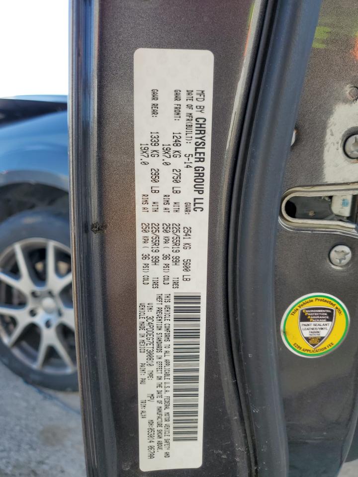 2014 Dodge Journey VIN 3C4PDDEG7ET300810 Copart auction photo, front end damage thumbnail 13