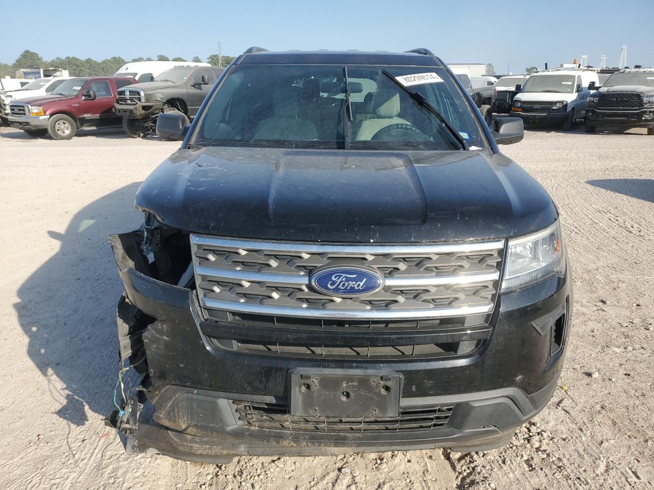 2018 Ford Explorer VIN 1FM5K7B83JGC13721 Copart auction photo, front end / side damage thumbnail 5