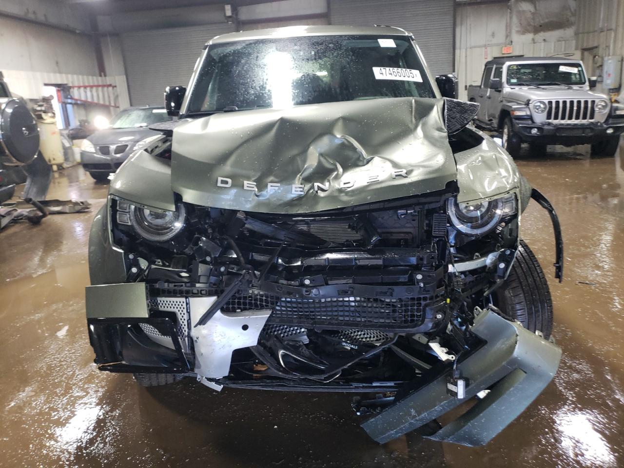 2025 Land Rover Defender VIN SALEJ7EXXS2363343 Copart auction photo, front end damage thumbnail 5