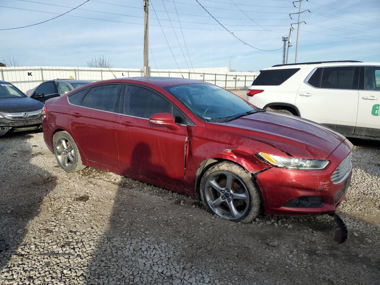 2015 Ford Fusion VIN 3FA6P0HD9FR178131 Copart auction photo, front end damage thumbnail 4