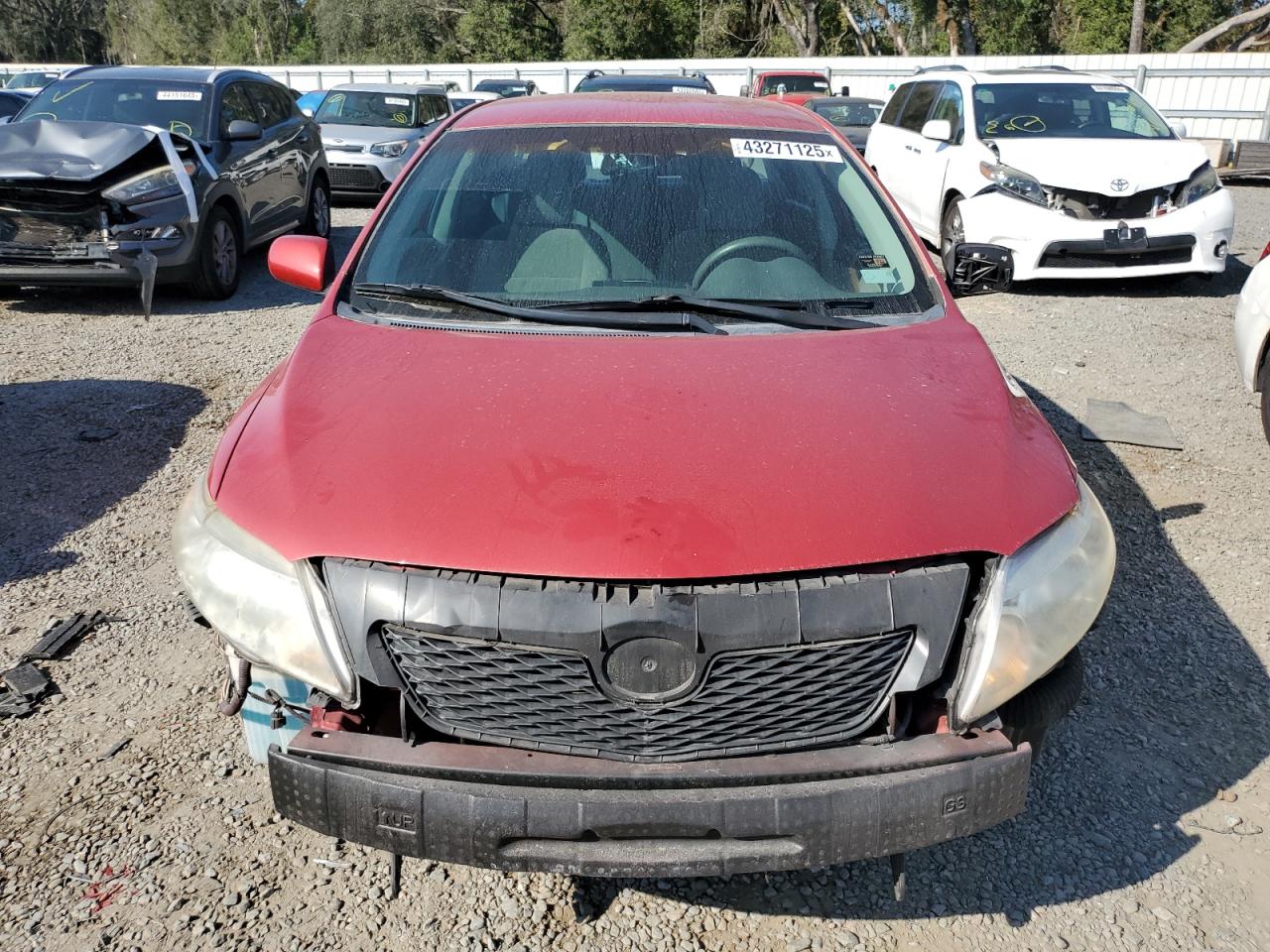 2010 Toyota Corolla VIN 1NXBU4EE2AZ360501 Copart auction photo, front end / side damage thumbnail 5