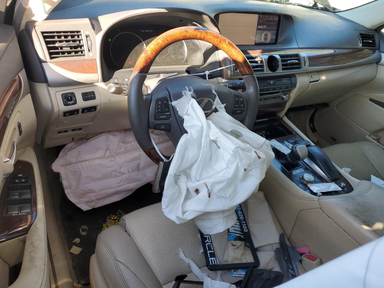 2014 Lexus LS VIN JTHBL5EF3E5125397 Copart auction photo, front end / minor dent/scratches damage thumbnail 8