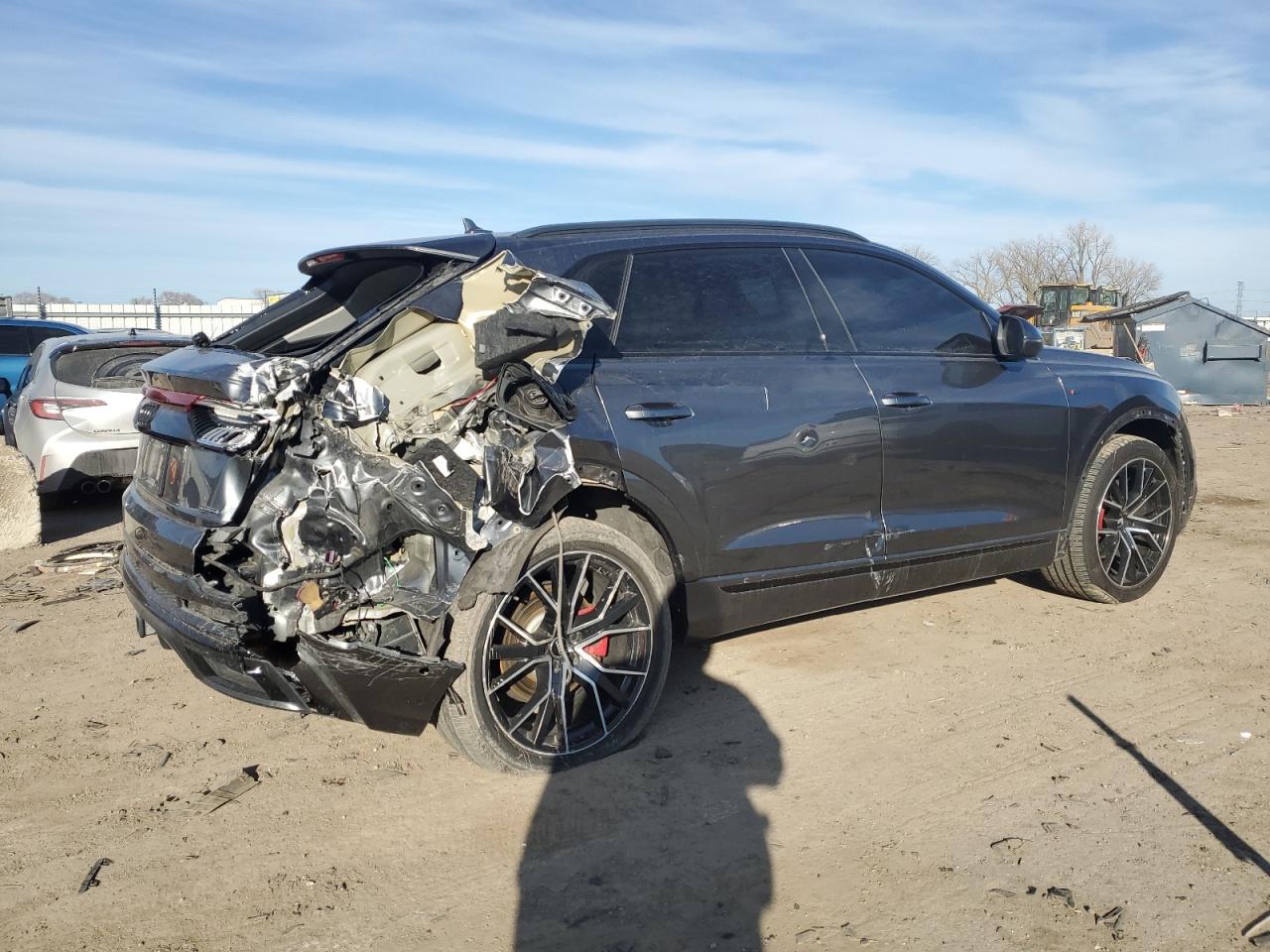 2019 Audi Q8 VIN WA1EVAF16KD023527 Copart auction photo, rear end damage thumbnail 3