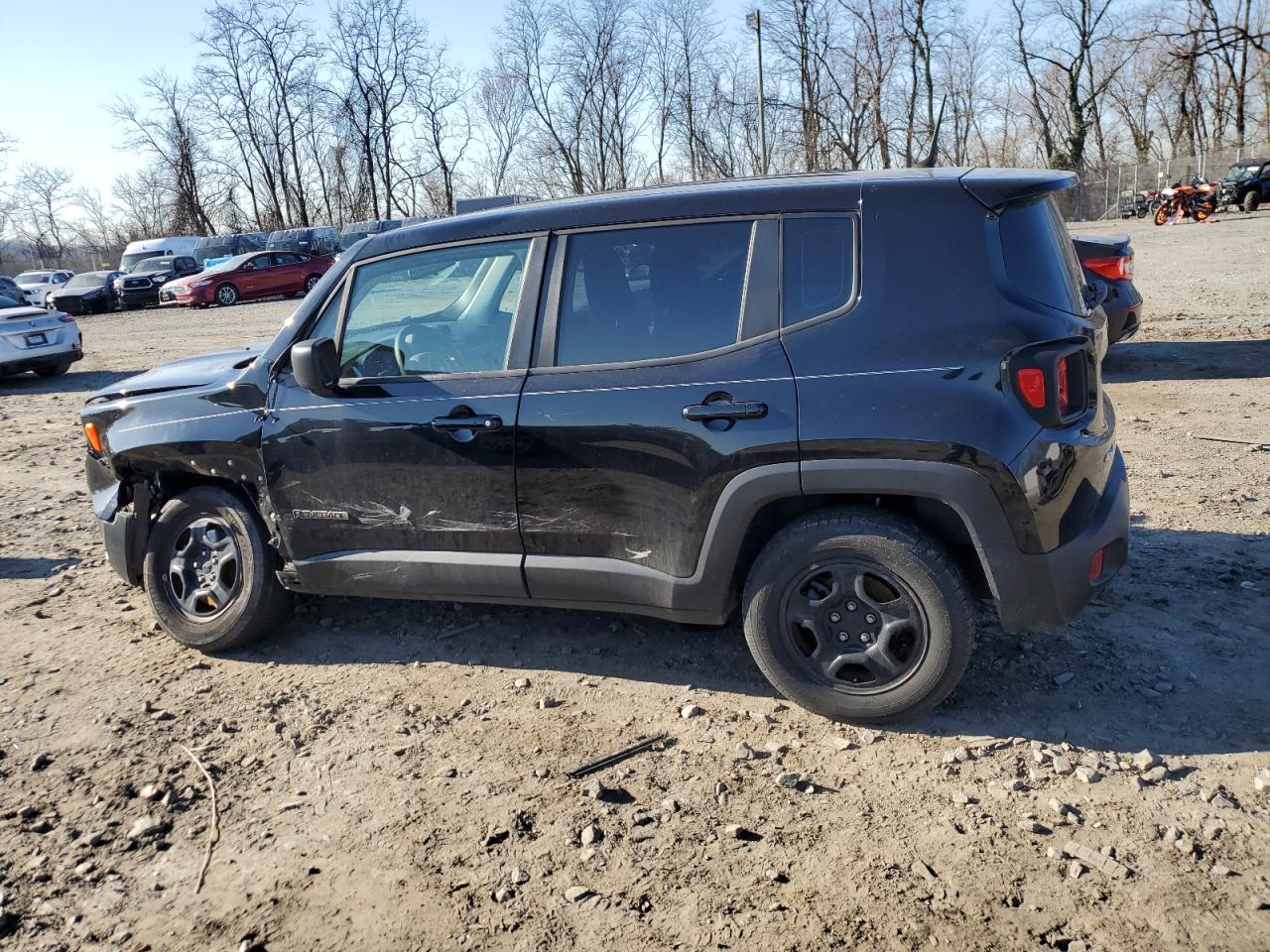 2018 Jeep Renegade VIN ZACCJBAB7JPH88387 Copart auction photo, front end / side damage thumbnail 2