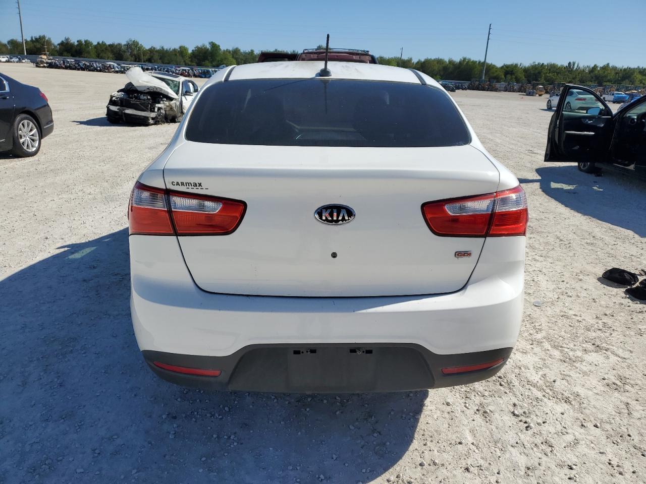 2013 KIA Rio VIN KNADM4A36D6299693 Copart auction photo, front end damage thumbnail 6