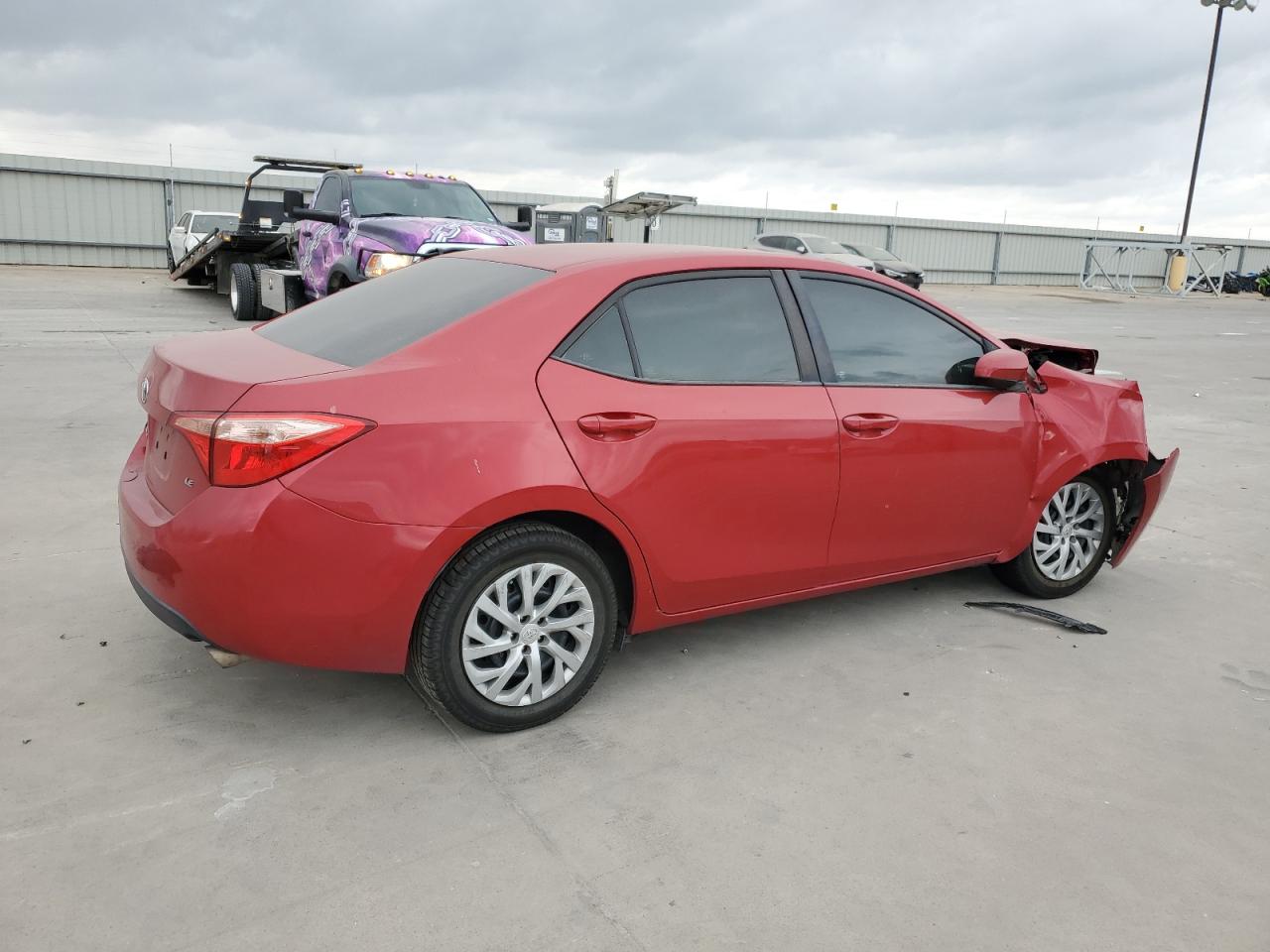 2017 Toyota Corolla VIN 2T1BURHE2HC853213 Copart auction photo, front end / rear end damage thumbnail 3