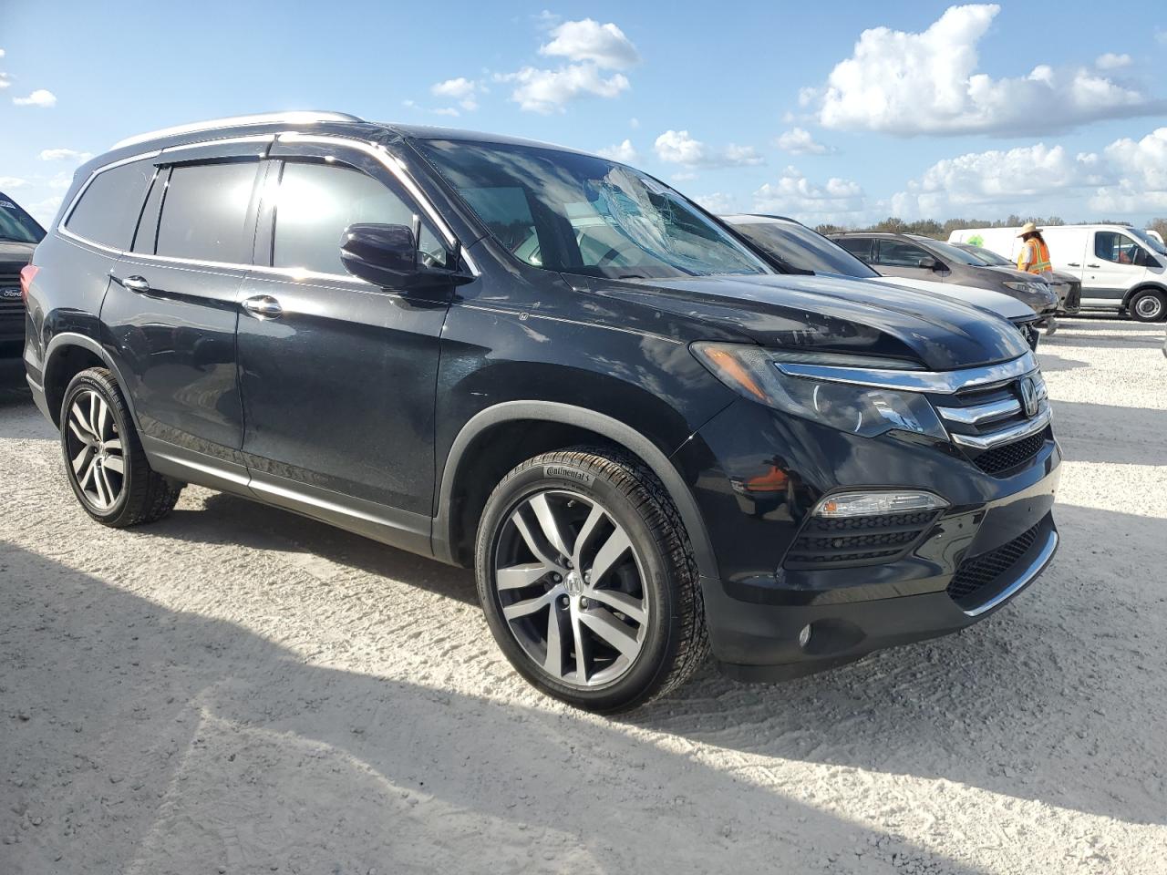 2017 Honda Pilot VIN 5FNYF6H05HB074214 Copart auction photo, all over damage thumbnail 4
