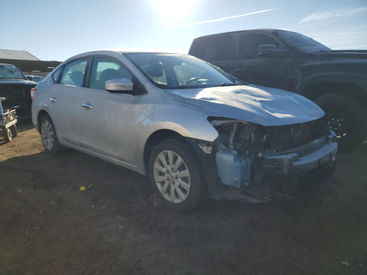 2014 Nissan Sentra VIN 3N1AB7AP6EY205907 Copart auction photo, front end damage thumbnail 4