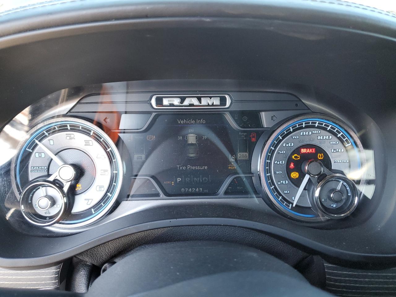 2019 RAM 1500 VIN 1C6SRFHT8KN624593 Copart auction photo, all over damage thumbnail 9