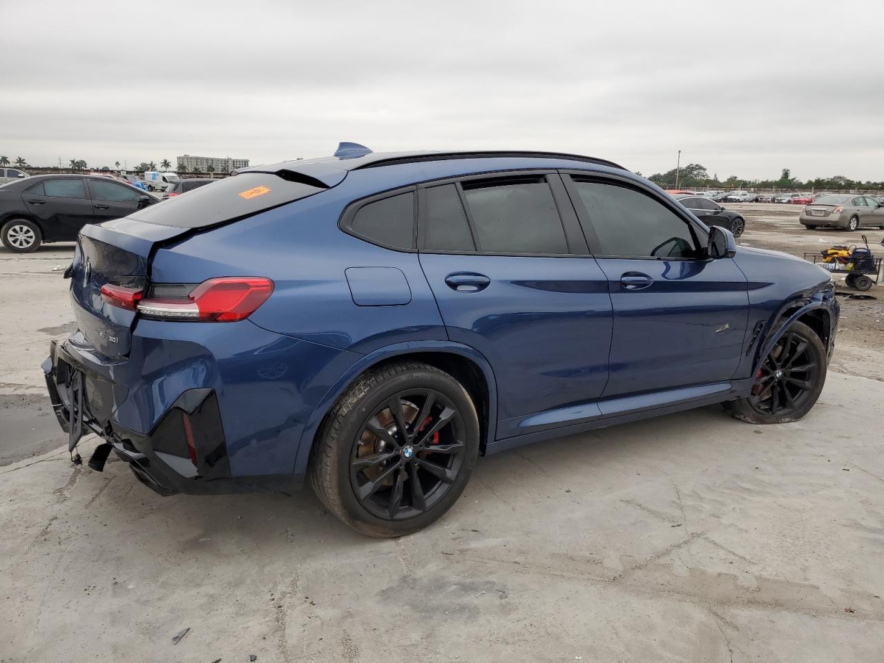 2024 BMW X4 VIN 5UX33DT01R9U75154 Copart auction photo, all over damage thumbnail 3