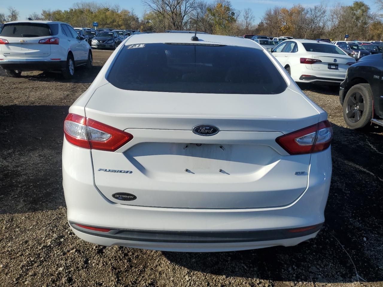 2015 Ford Fusion VIN 1FA6P0H75F5107358 Copart auction photo, front end / side damage thumbnail 6