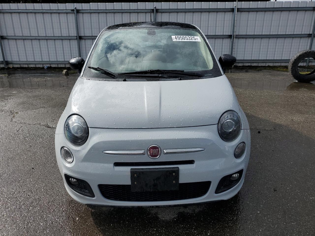 2017 Fiat 500 VIN 3C3CFFKR5HT588362 Copart auction photo, rear end / front end damage thumbnail 5