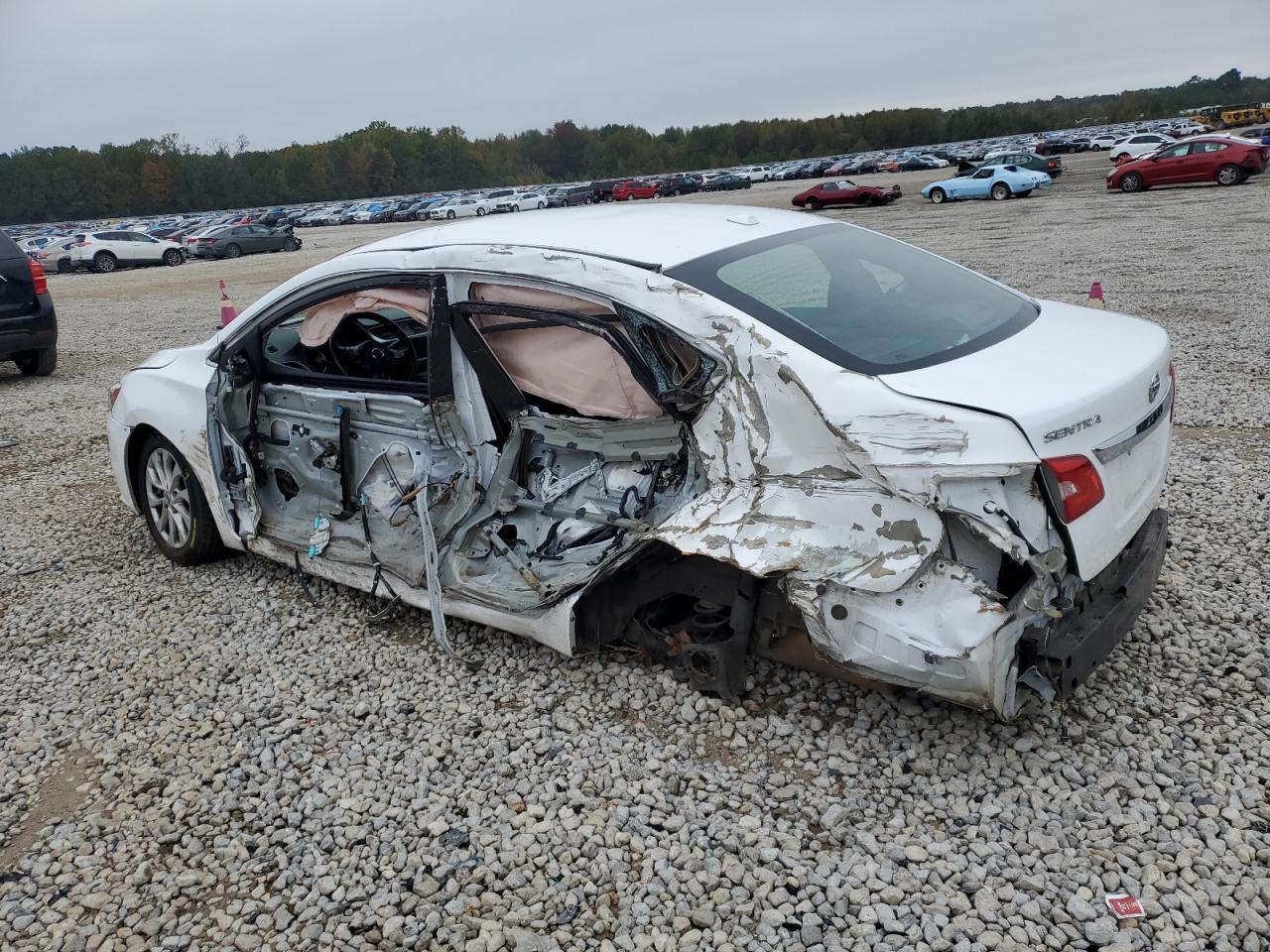 2019 Nissan Sentra VIN 3N1AB7AP2KY431597 Copart auction photo, side / rear end damage thumbnail 2