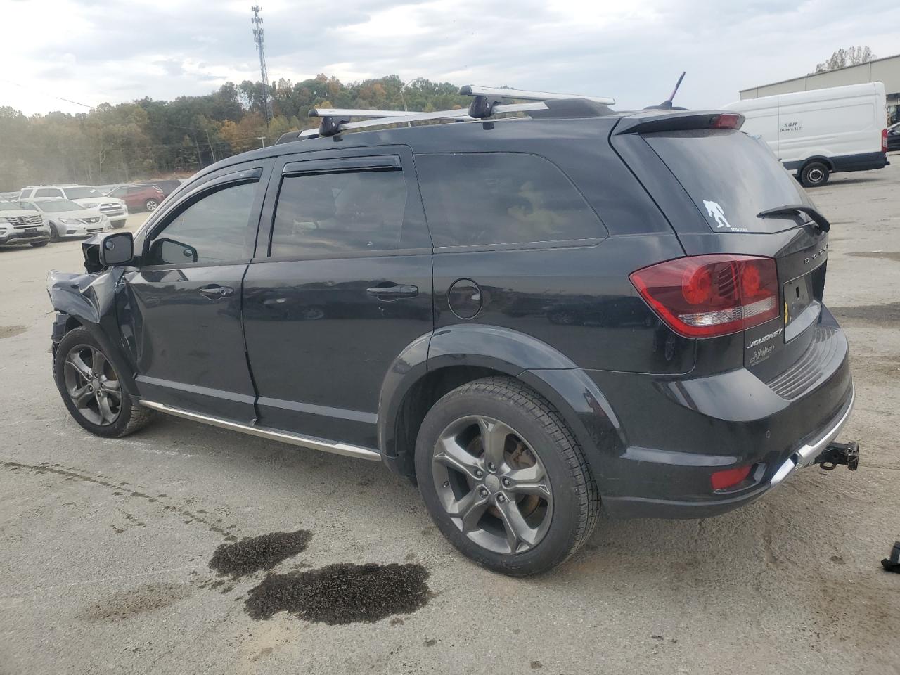 2015 Dodge Journey VIN 3C4PDCGGXFT510164 Copart auction photo, front end / side damage thumbnail 2
