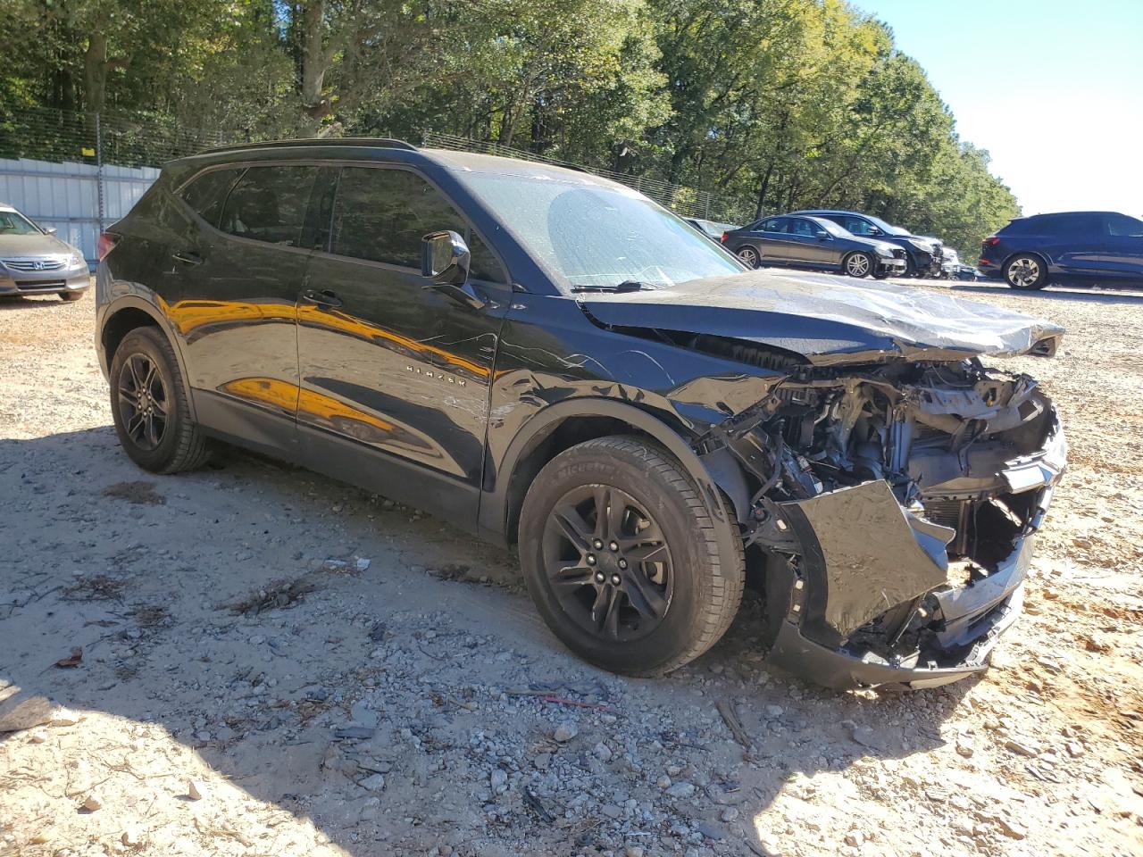 2019 Chevrolet Blazer VIN 3GNKBCRS5KS636327 Copart auction photo, front end / side damage thumbnail 4
