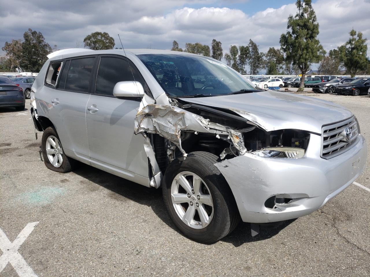 2008 Toyota Highlander VIN JTEDS41A282029389 Copart auction photo, rear end / front end damage thumbnail 4