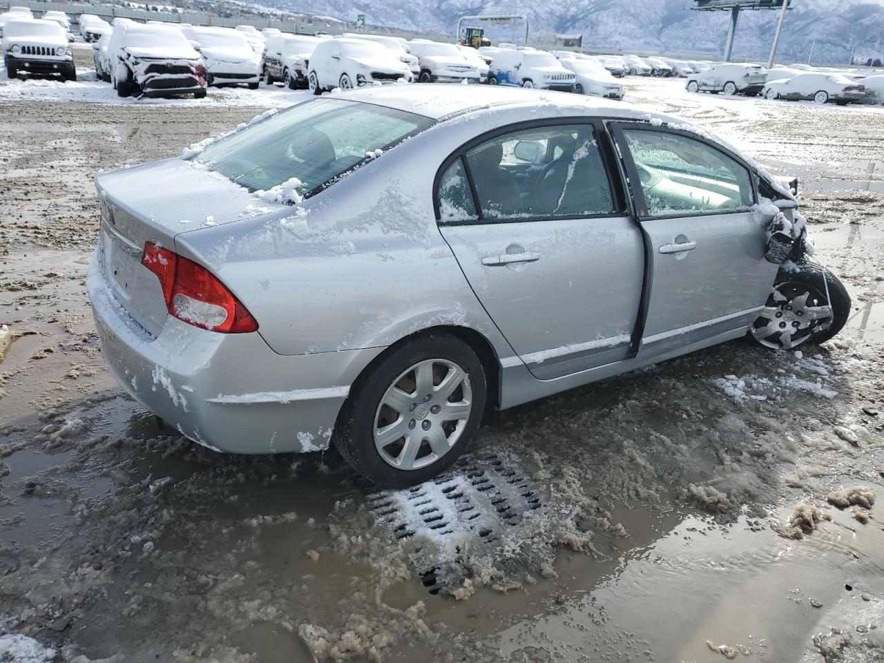 2011 Honda Civic VIN 2HGFA1F52BH302888 Copart auction photo, front end / side damage thumbnail 3
