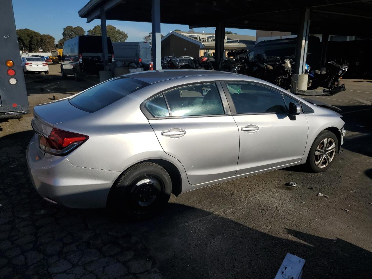 2014 Honda Civic VIN 19XFB2F53EE273256 Copart auction photo, front end damage thumbnail 3