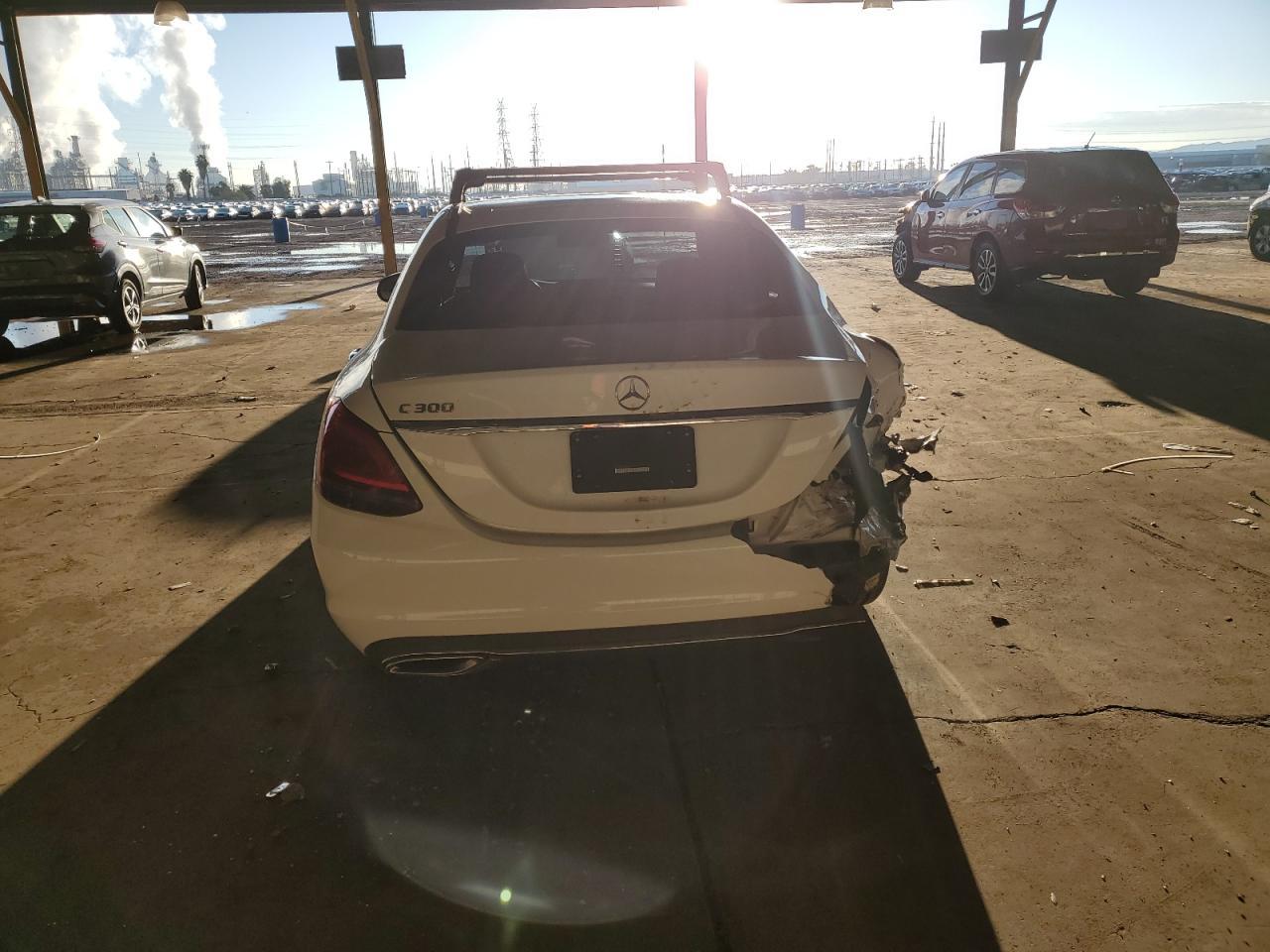 2021 Mercedes-Benz C-klasse VIN W1KWF8DB5MR616142 Copart auction photo, rear end / minor dent/scratches damage thumbnail 6