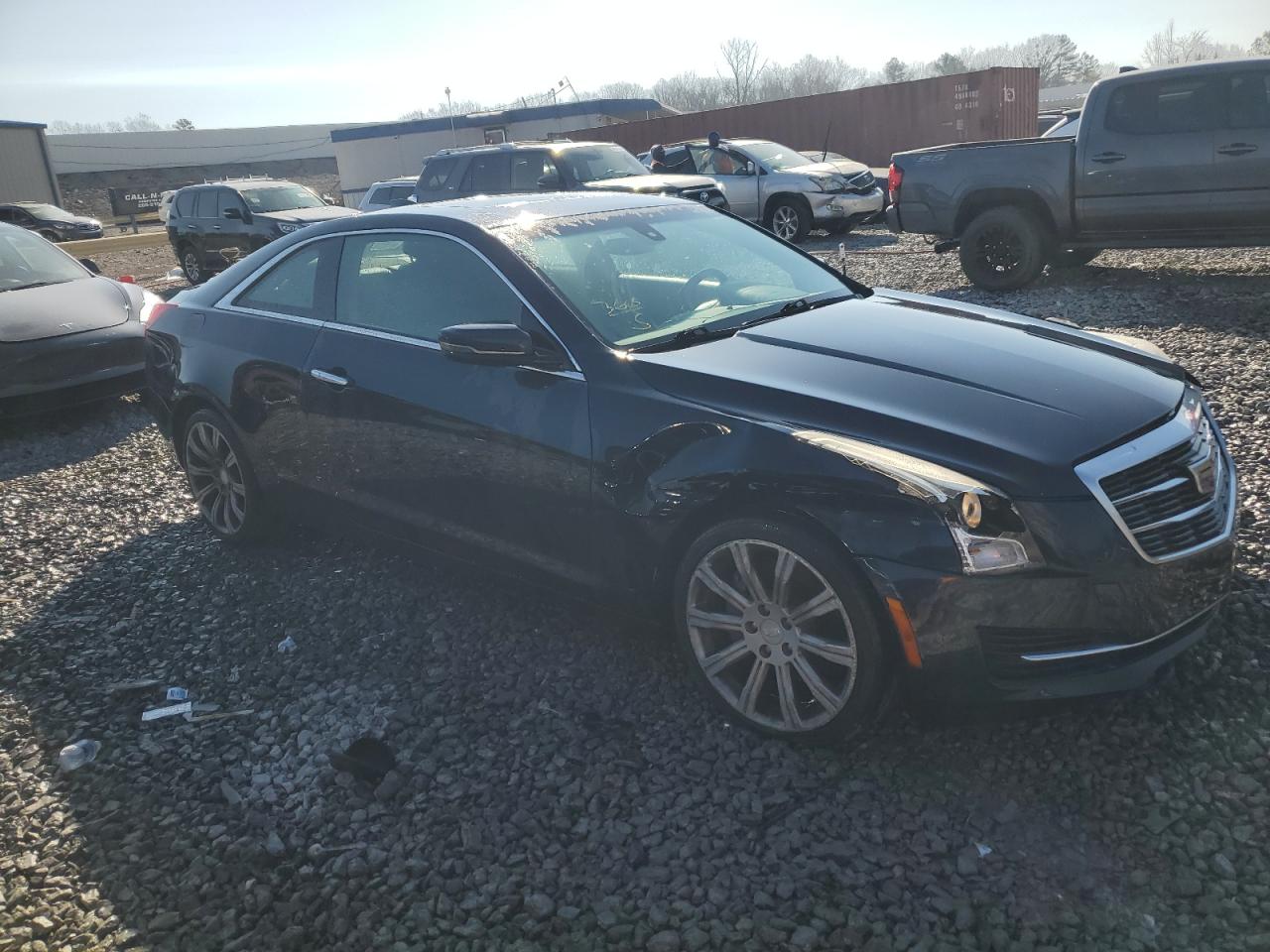 2015 Cadillac ATS VIN 1G6AG1RX2F0121274 Copart auction photo, front end / side damage thumbnail 4