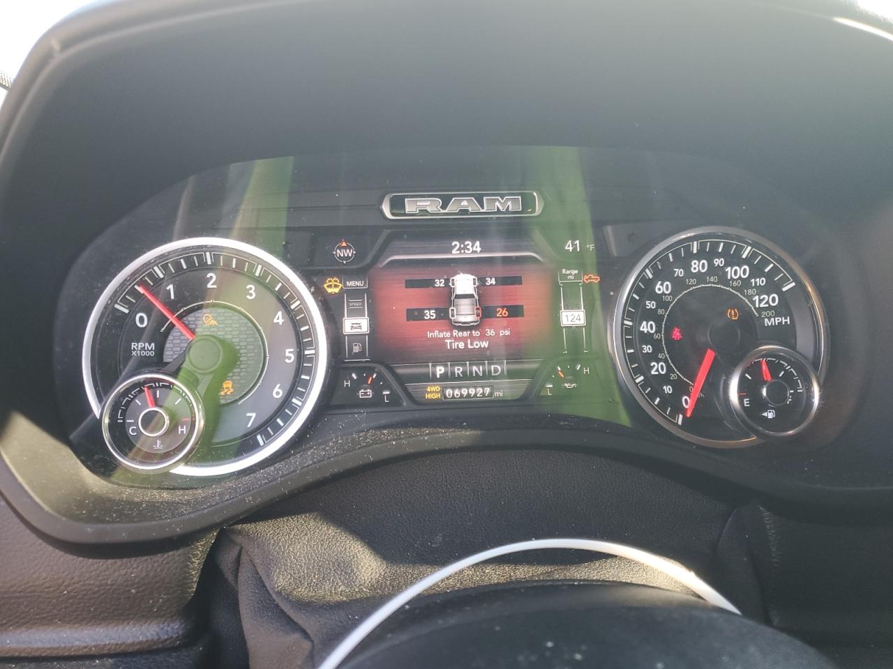 2020 RAM 1500 VIN 1C6SRFFTXLN380563 Copart auction photo, front end / rear end damage thumbnail 9