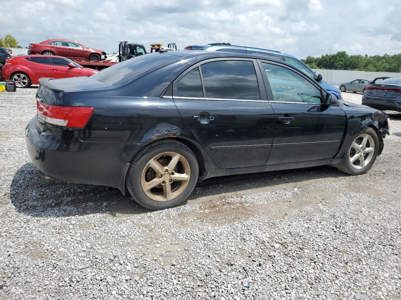 2008 Hyundai Sonata VIN 5NPEU46F18H341094 Copart auction photo, all over damage thumbnail 3