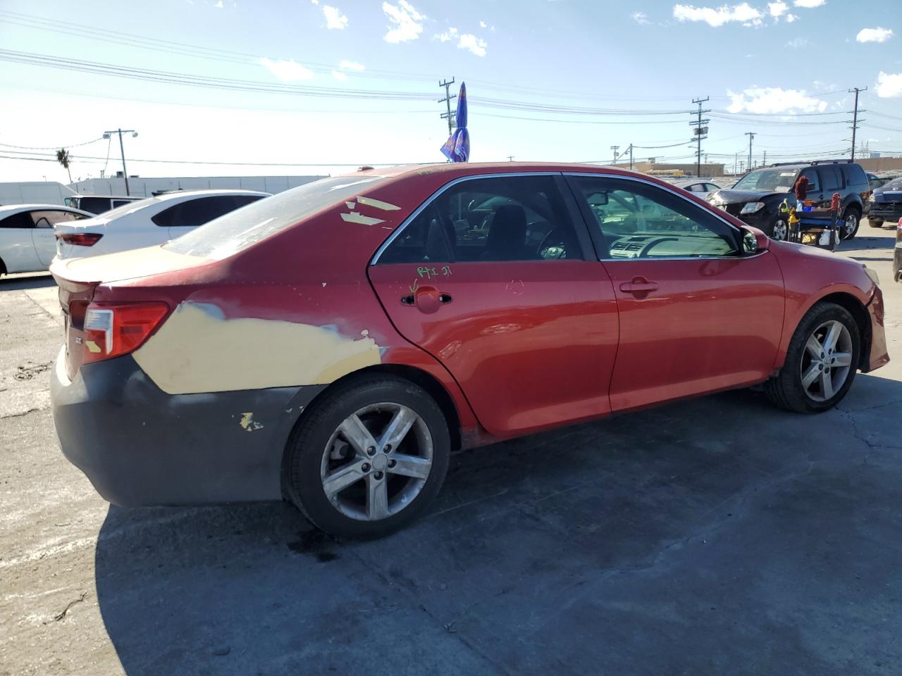 2012 Toyota Camry VIN 4T1BF1FK5CU588623 Copart auction photo, rear end / side damage thumbnail 3