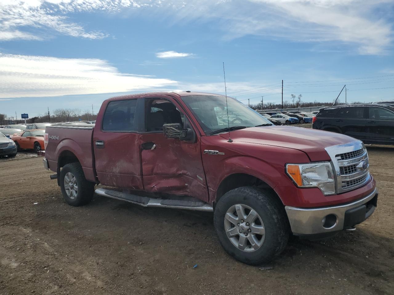 2014 Ford F-150 VIN 1FTFW1ET5EKE01122 Copart auction photo, side / front end damage thumbnail 4