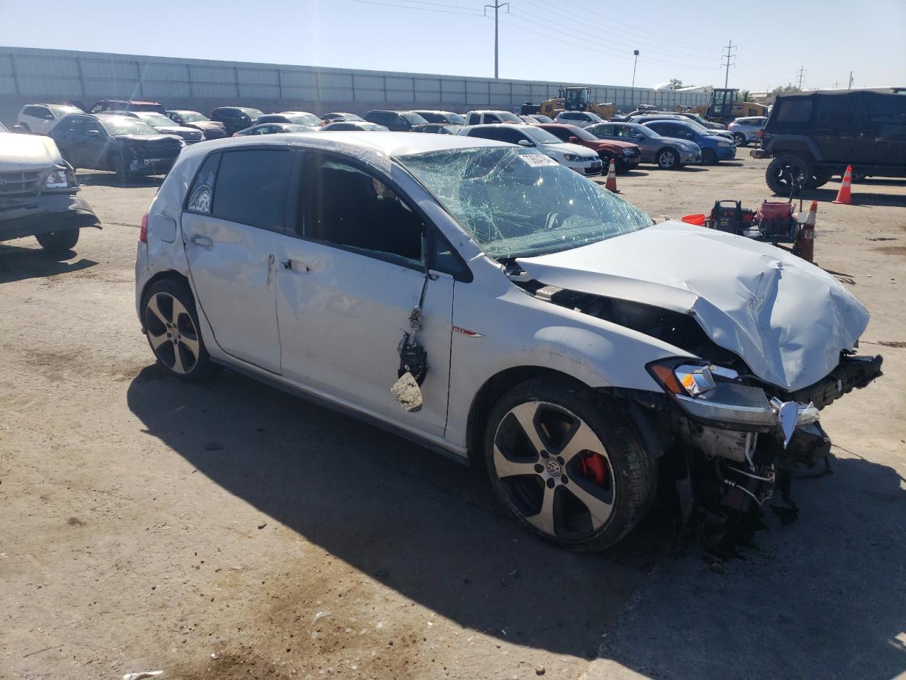 2018 Volkswagen GTI VIN 3VW447AU9JM293344 Copart auction photo, front end / side damage thumbnail 4