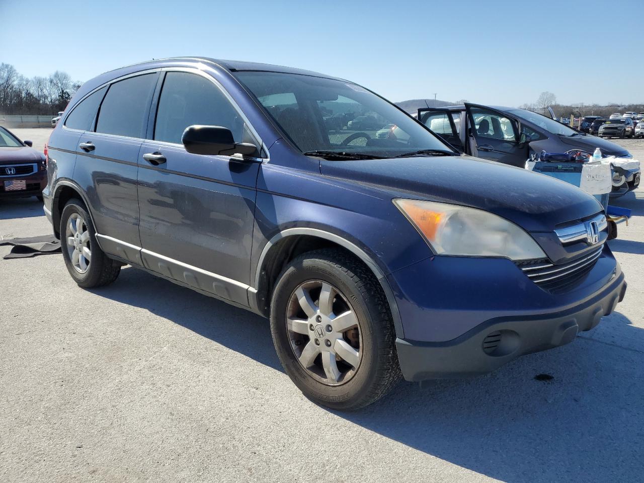 2007 Honda CR-V VIN JHLRE48597C090101 Copart auction photo, normal wear damage thumbnail 4