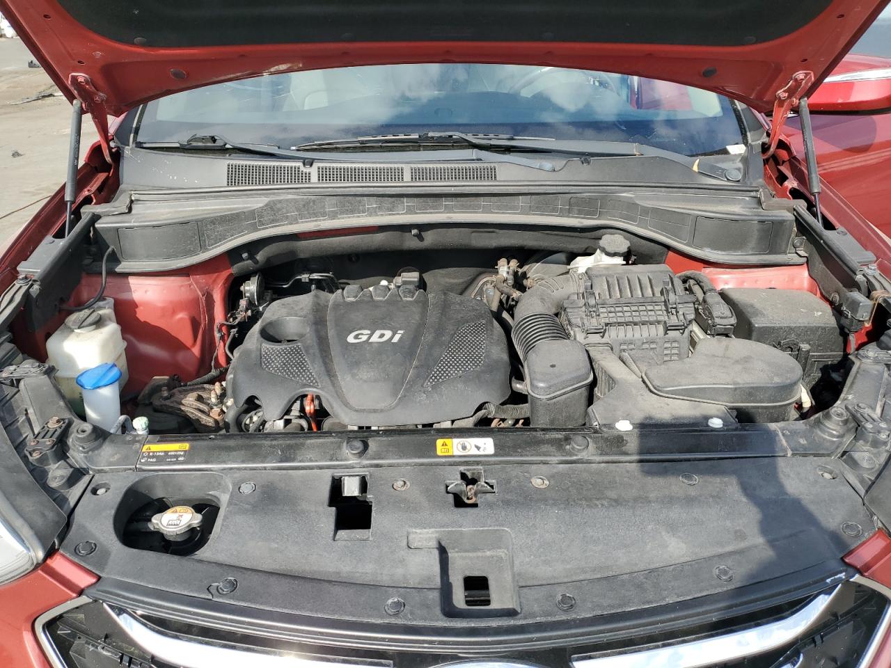 2015 Hyundai Santa Fe VIN 5XYZU3LB6FG240215 Copart auction photo, rear end damage thumbnail 14