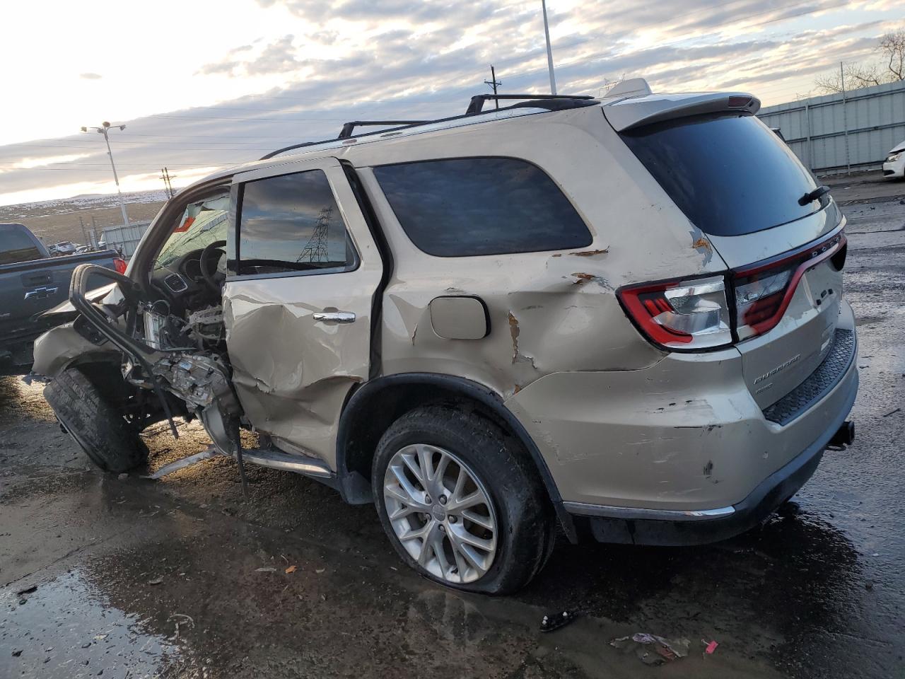 2014 Dodge Durango VIN 1C4RDJEG1EC349178 Copart auction photo, side / all over damage thumbnail 2