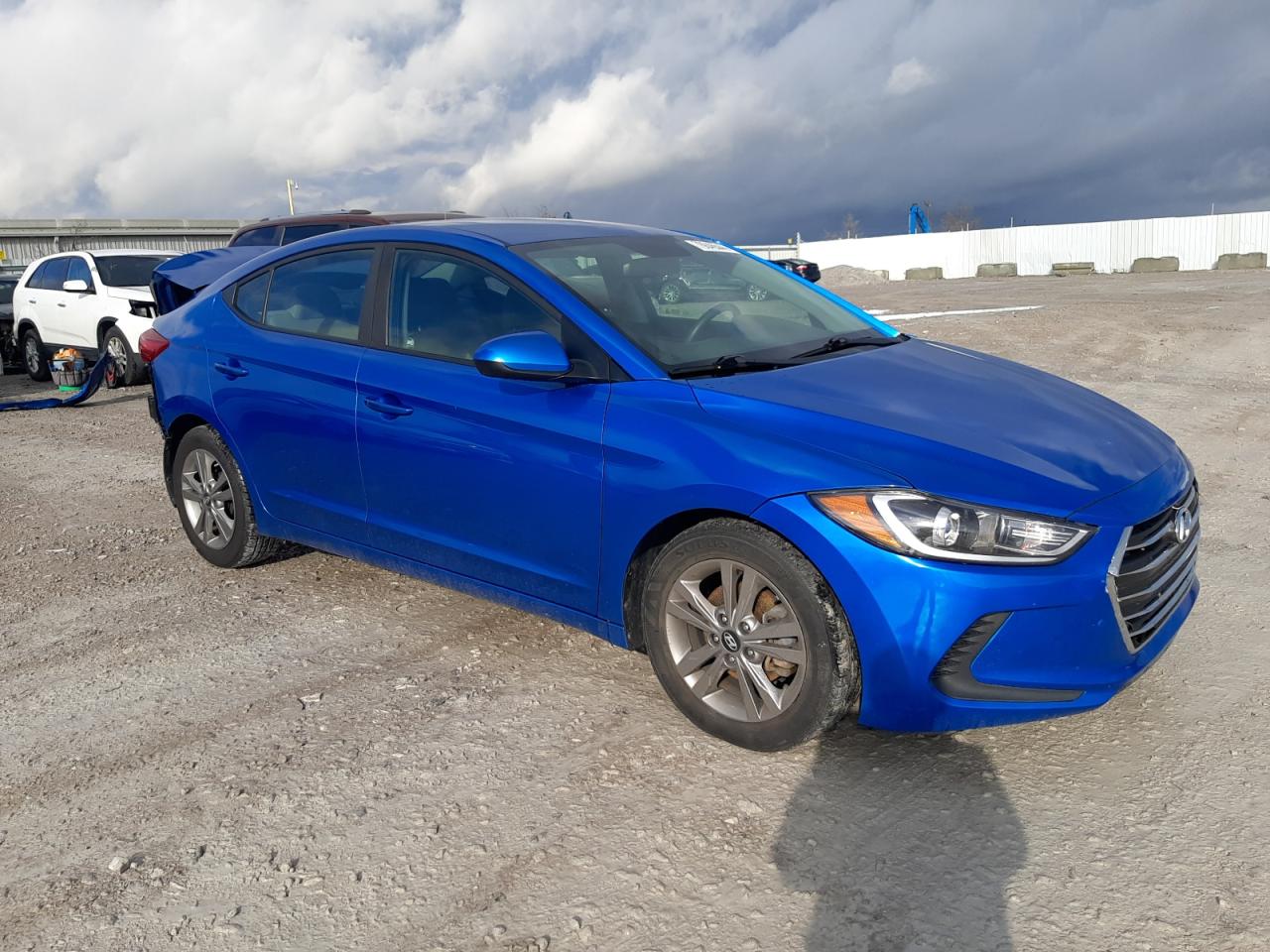 2017 Hyundai Elantra VIN KMHD84LF9HU380909 Copart auction photo, rear end damage thumbnail 4