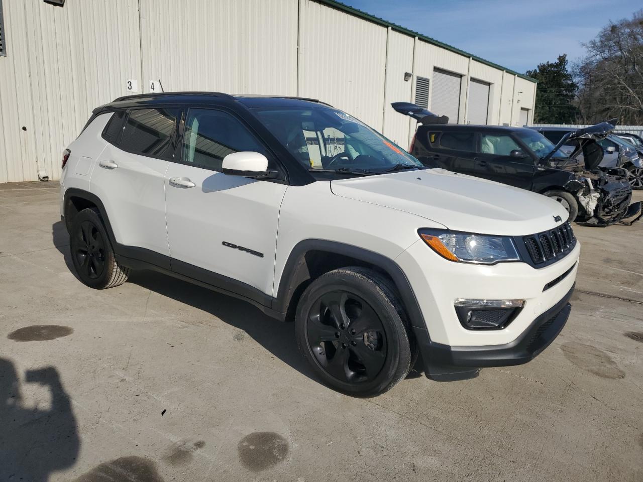 2021 Jeep Compass VIN 3C4NJDBB3MT603588 Copart auction photo, biohazard/chemical / side damage thumbnail 4