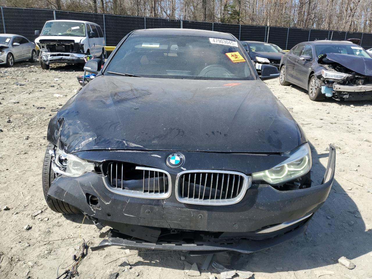 2016 BMW 3er VIN WBA8E3G57GNT78091 Copart auction photo, front end damage thumbnail 5