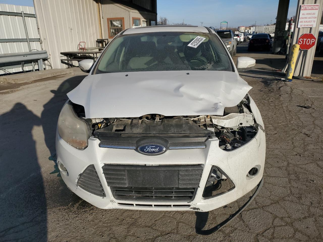 2014 Ford Focus VIN 1FADP3F29EL170537 Copart auction photo, front end / undercarriage damage thumbnail 5