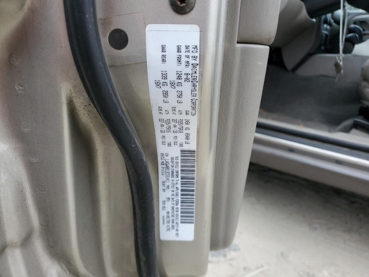 2003 Jeep Grand Cherokee VIN 1J4GW48S13C531411 Copart auction photo, all over damage thumbnail 13