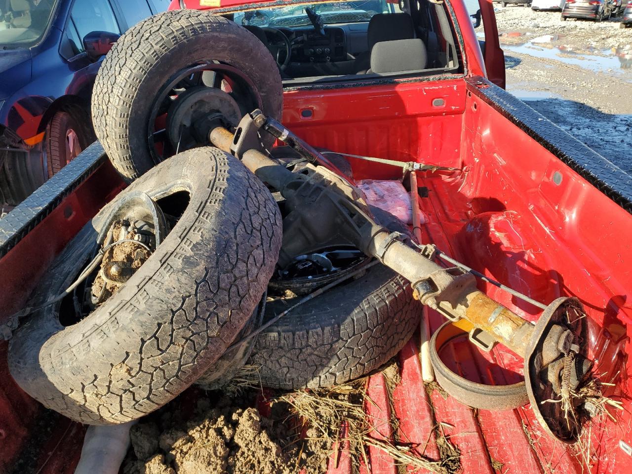 2007 Chevrolet Silverado VIN 1GCEK19CX7Z643786 Copart auction photo, all over / undercarriage damage thumbnail 12