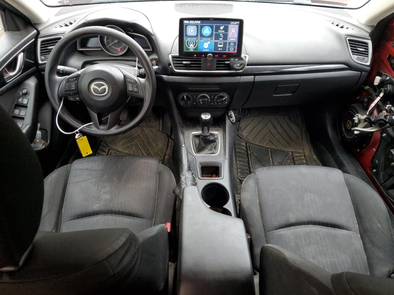 2014 Mazda 3 VIN JM1BM1K76E1200279 Copart auction photo, front end / rear end damage thumbnail 8