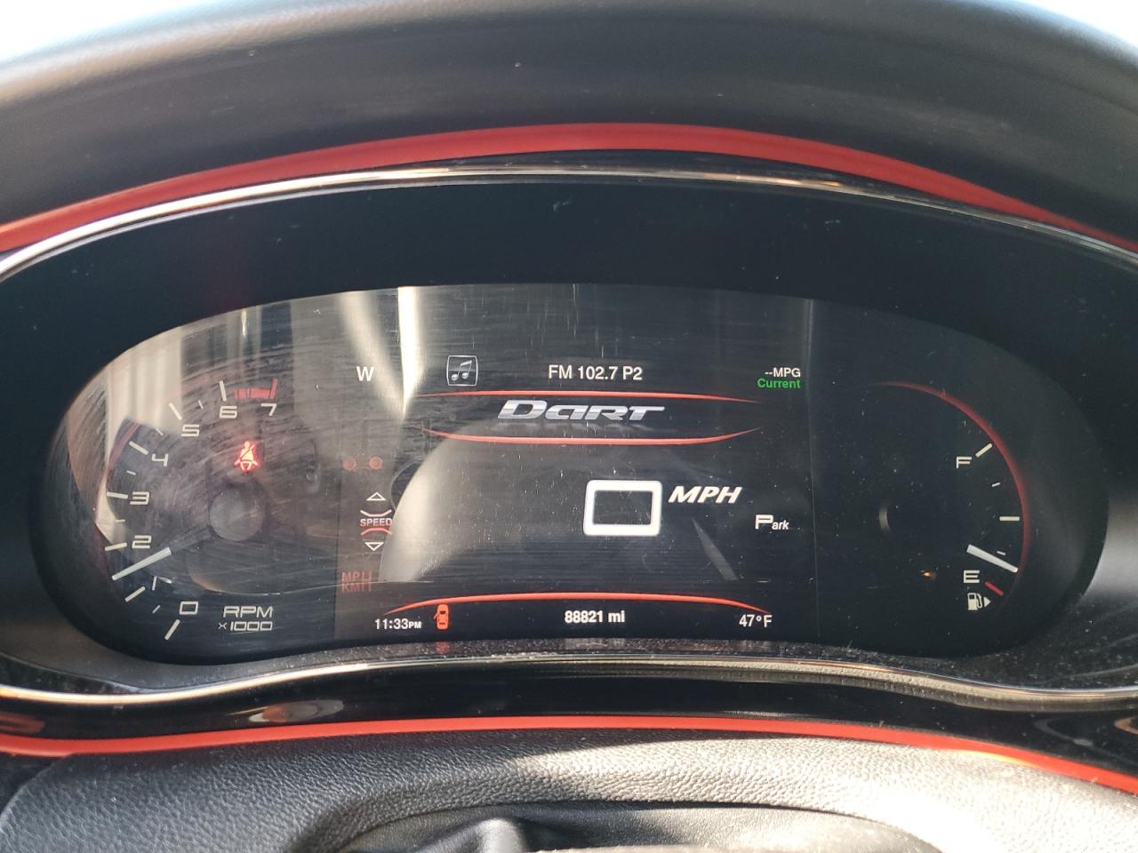 2013 Dodge Dart VIN 1C3CDFCB1DD329682 Copart auction photo, hail damage thumbnail 9