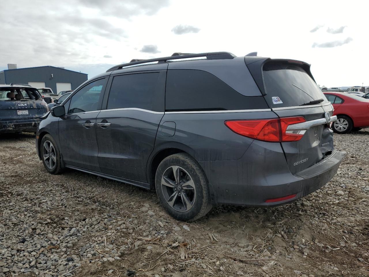 2018 Honda Odyssey VIN 5FNRL6H89JB017698 Copart auction photo, all over damage thumbnail 2