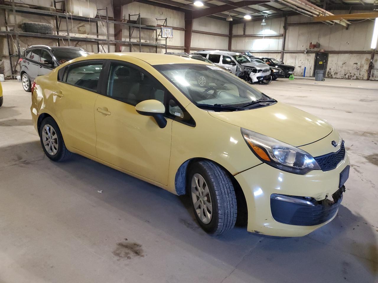 2016 KIA Rio VIN KNADM4A33G6668708 Copart auction photo, front end / undercarriage damage thumbnail 4