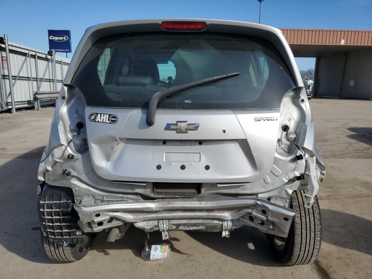 2015 Chevrolet Spark VIN KL8CD6S93FC817902 Copart auction photo, rear end damage thumbnail 6