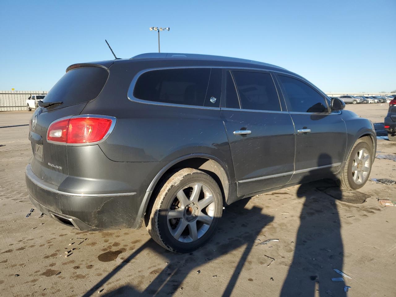 2014 Buick Enclave VIN 5GAKRBKDXEJ110227 Copart auction photo, side / hail damage thumbnail 3