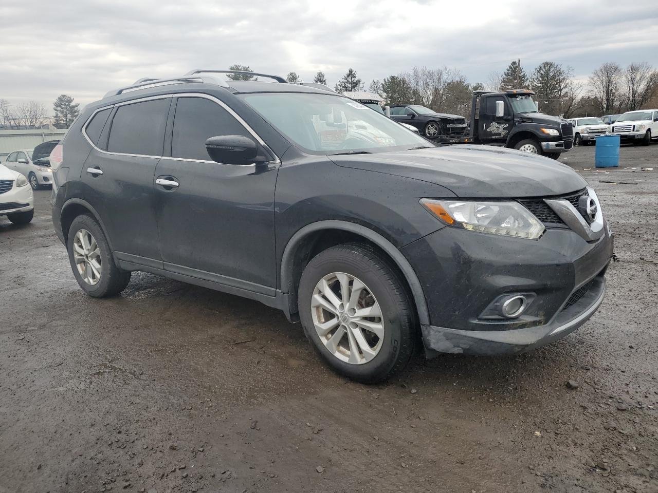2016 Nissan Rogue VIN KNMAT2MVXGP598287 Copart auction photo, front end / undercarriage damage thumbnail 4