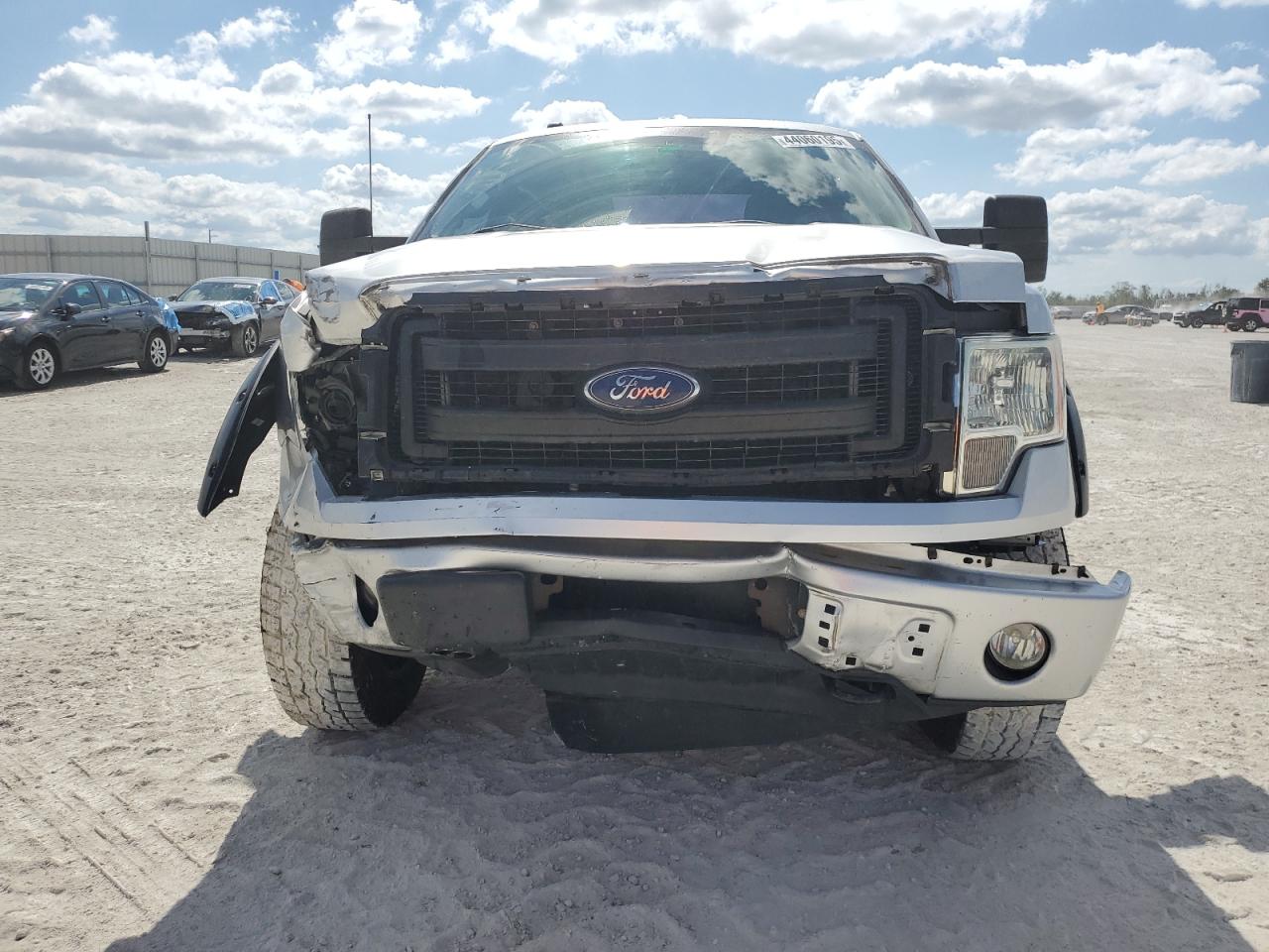 2013 Ford F-150 VIN 1FTFX1EF9DFD95341 Copart auction photo, front end / side damage thumbnail 5