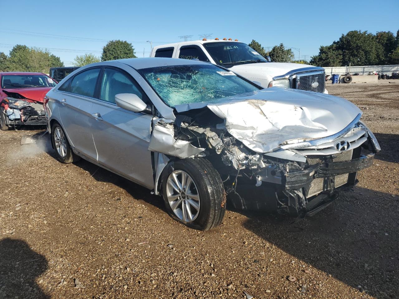 2013 Hyundai Sonata VIN 5NPEB4AC4DH687864 Copart auction photo, front end damage thumbnail 4